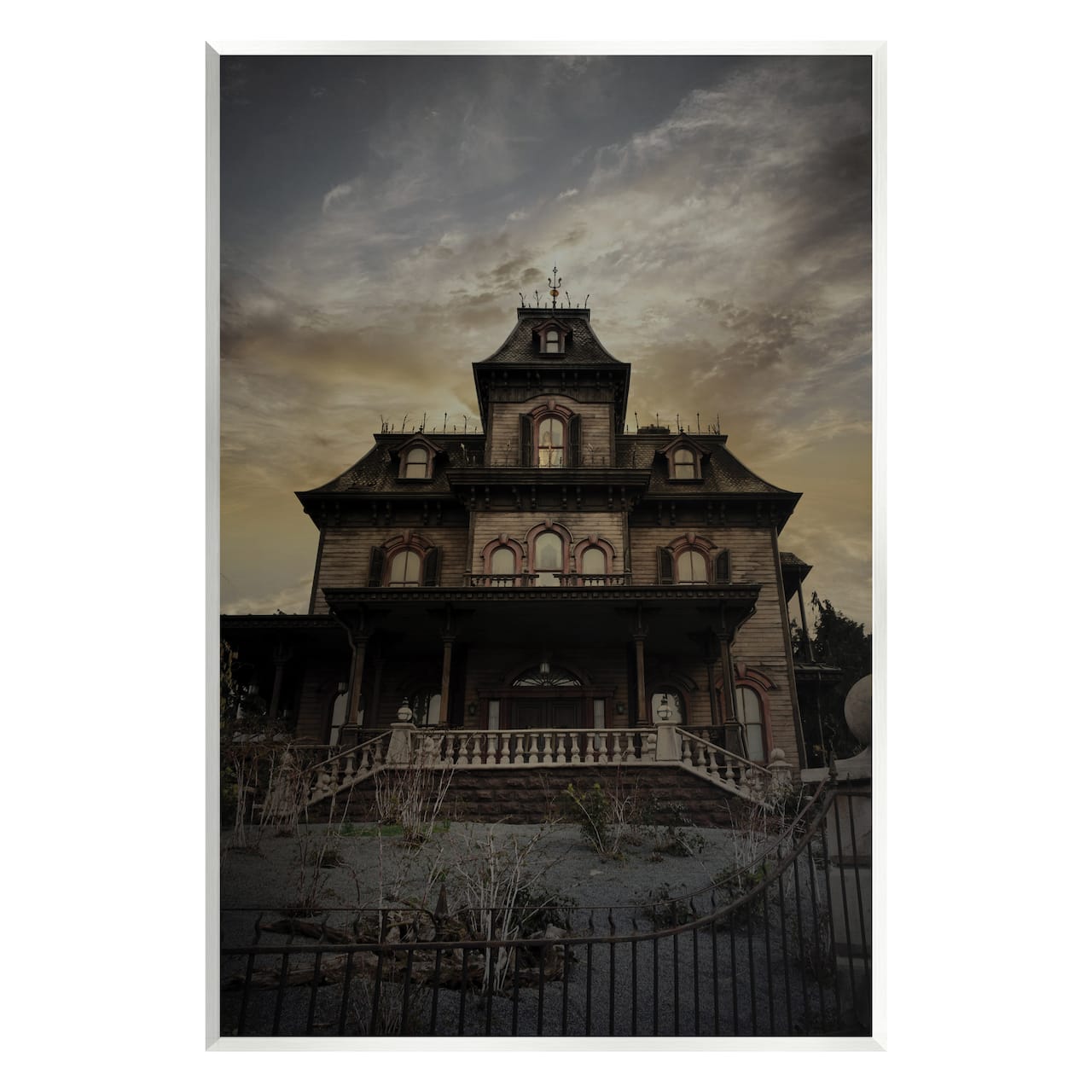 Stupell Industries Haunted House Landscape Wall Plaque Art